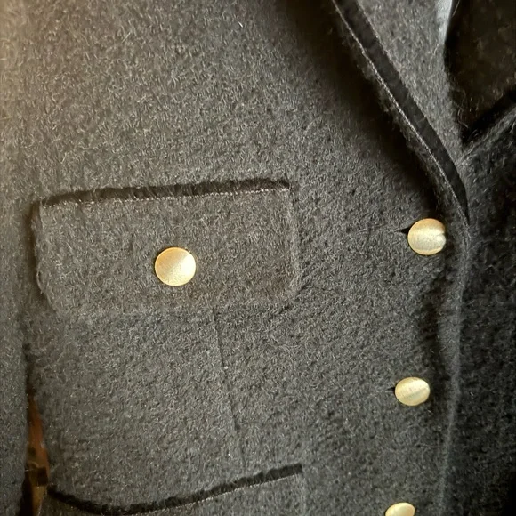 Like New Sandro Black Double-Breasted Jacket - Picture 2 of 5